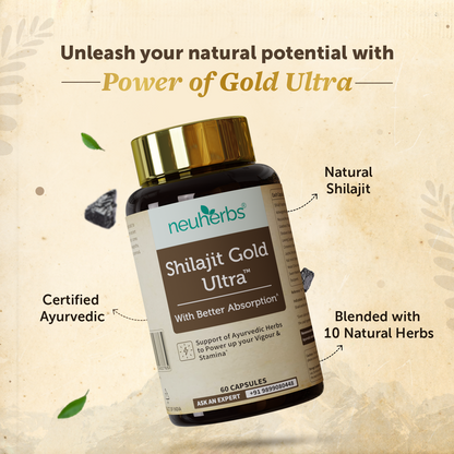 Shilajit Gold Ultra Capsules to Boost Men's Performance