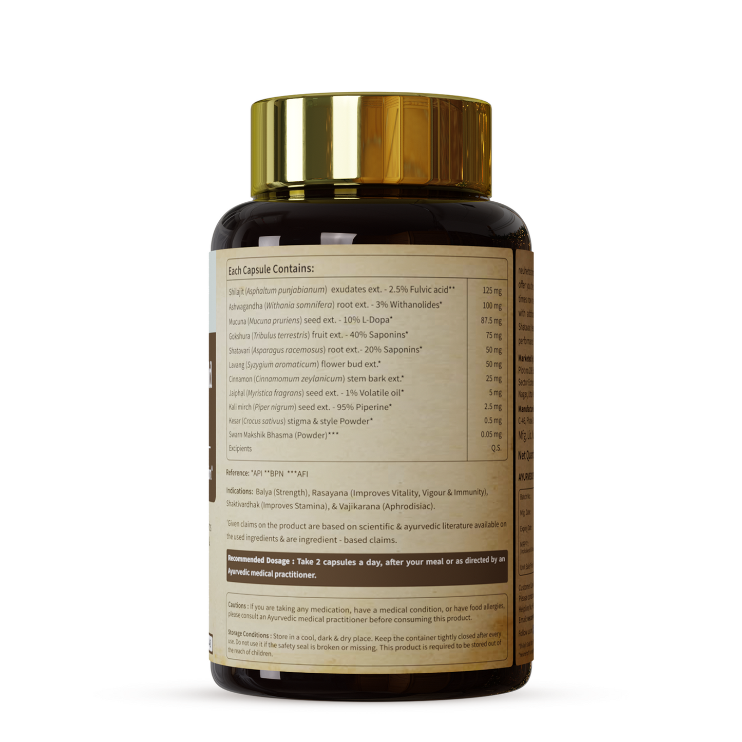 Shilajit Gold Ultra Capsules to Boost Men's Performance