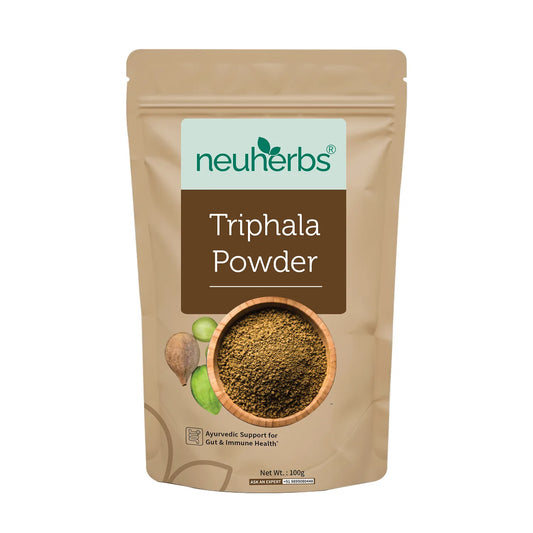 Neuherbs Organic Triphala Powder in packaging