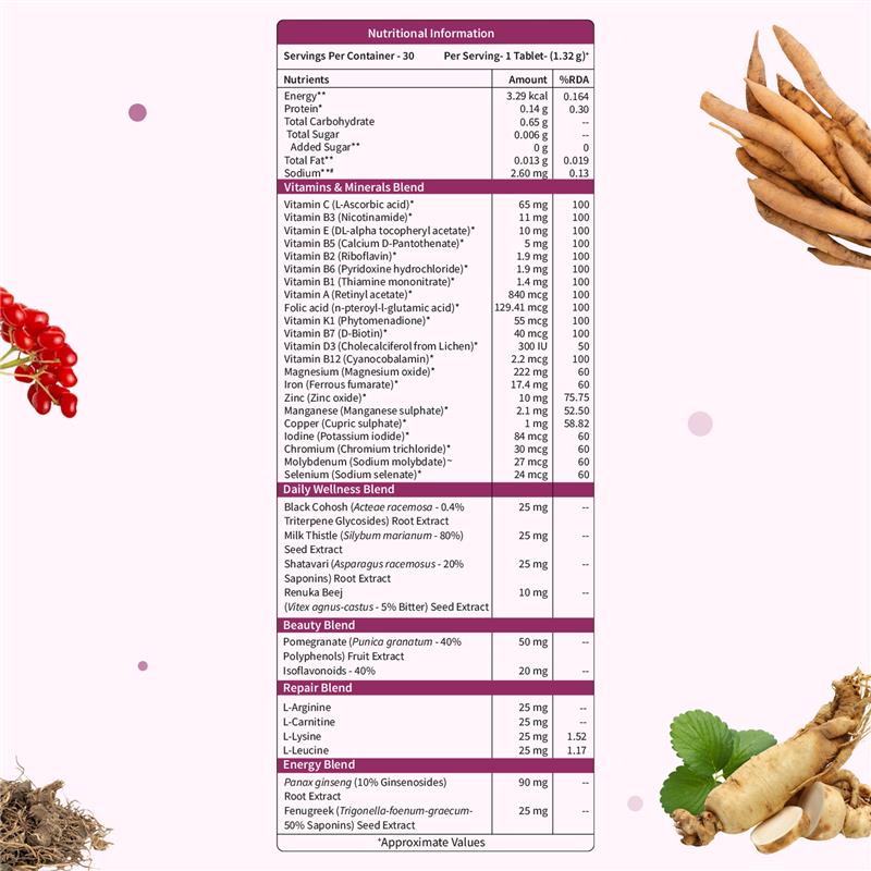 True Vitamin Women: Multivitamin Tablets For Women image 5