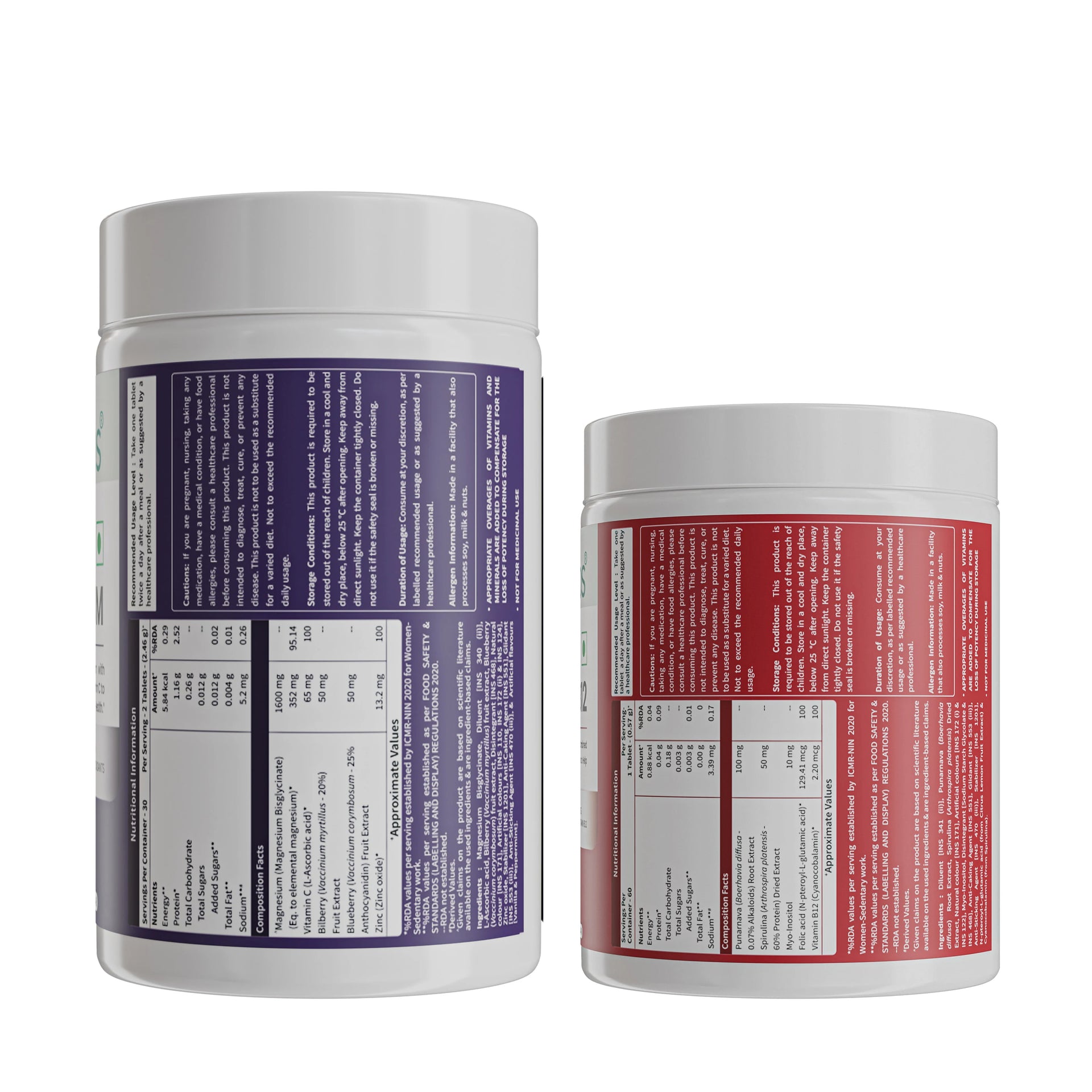 Neuherbs Magnesium & Vitamin B12 Tablets Combo For Energy image 3