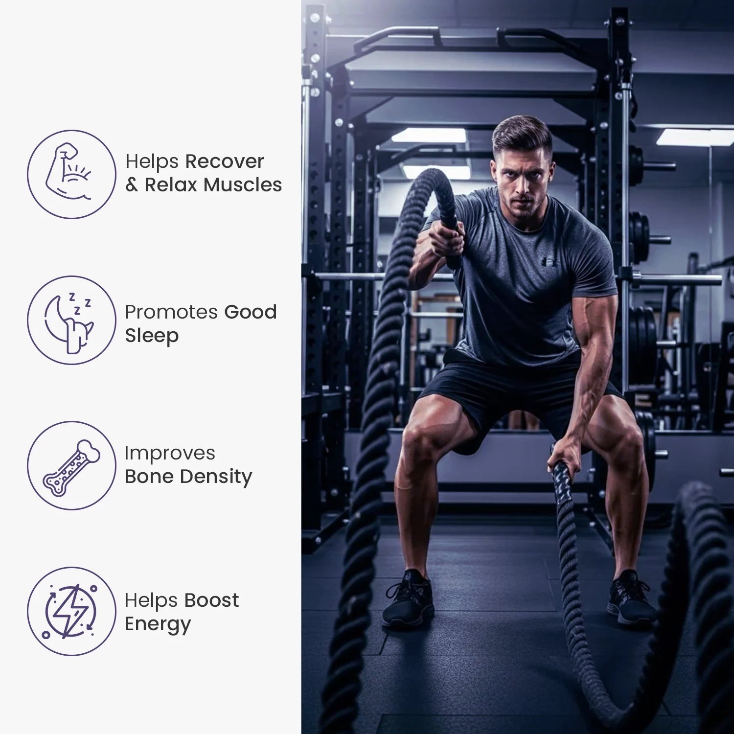 True Magnesium Tablets - Relax Muscles & Mind, Support Bones