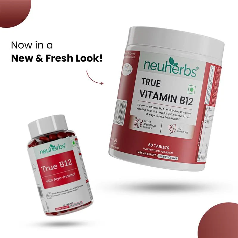 Plant-Based True Vitamin B12 Tablets For Energy & Brain image 3