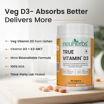 Neuherbs True Vitamin D3 Tablets
