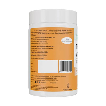 Neuherbs True Vitamin D3 + K2 Tablets