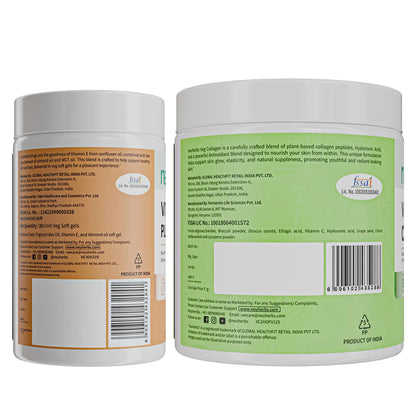 Anti-Aging Combo: Veg Collagen + Vitamin E Plus for Better Face & Hair