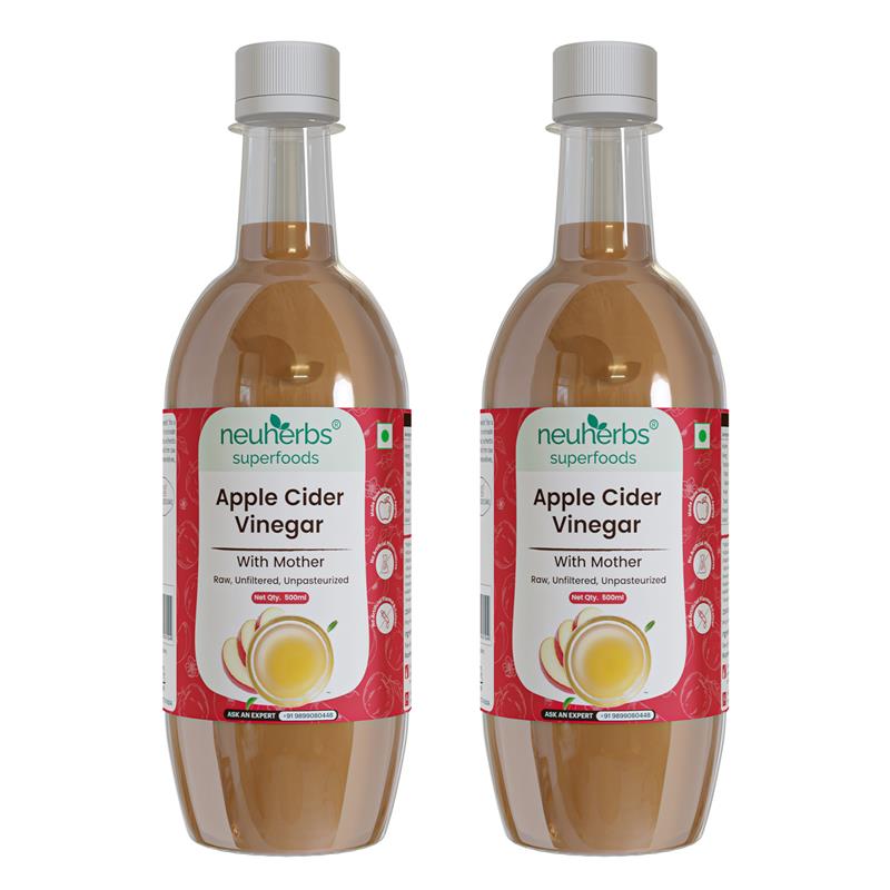 Apple Cider Vinegar with Mother helps in Weight loss, Blood Sugar level, and Digestion for Men & Women