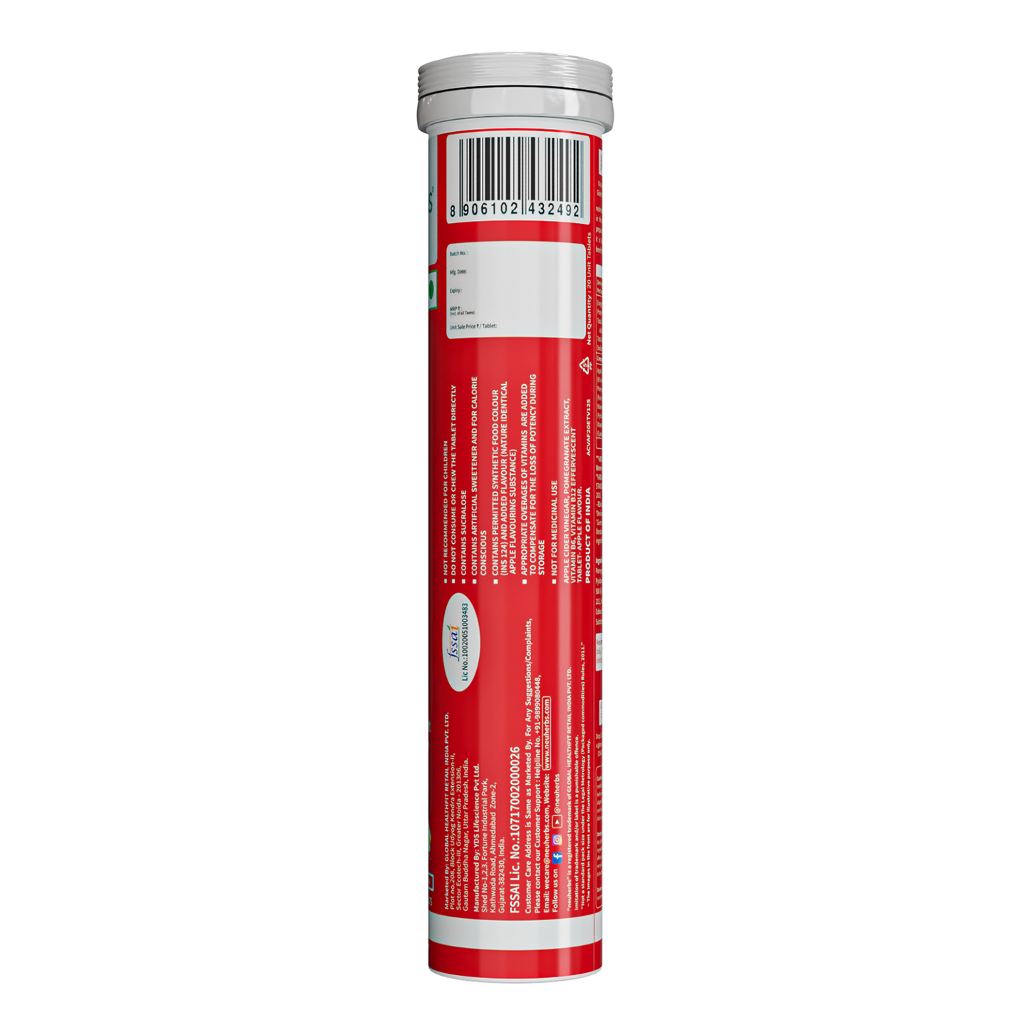 Effervescent Apple Cider Vinegar Tablets