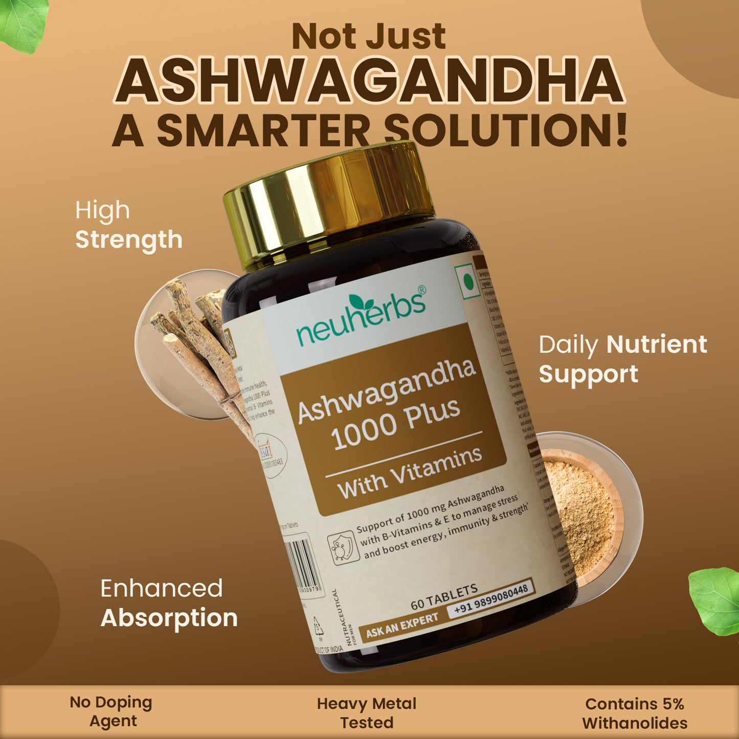 Ashwagandha 1000 Tablets Plus with Vitamins