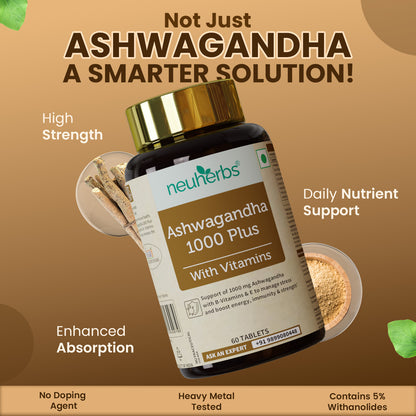 Ashwagandha 1000 Plus Tablets – Daily Lifestyle Support