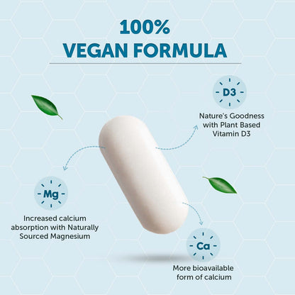 True Calcium Tablets with Plant Vitamin D3 for Stronger Bones