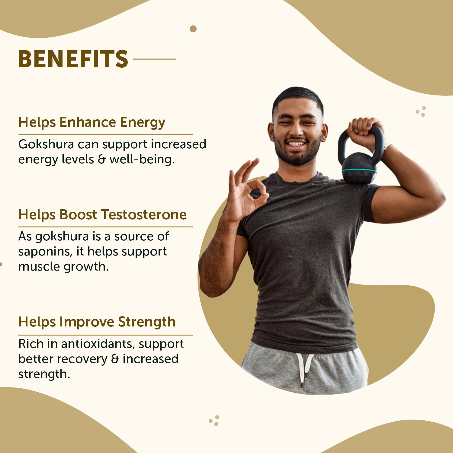 Pure Gokshura Powder (100gm) to Boost Strength & Energy image 2