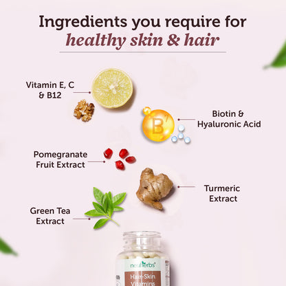 Hair & Skin Vitamins for Glowing Skin & Healthy Hair