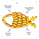 Deep Sea Fish Oil Capsules - 2500 mg Omega 3- 30 Softgels