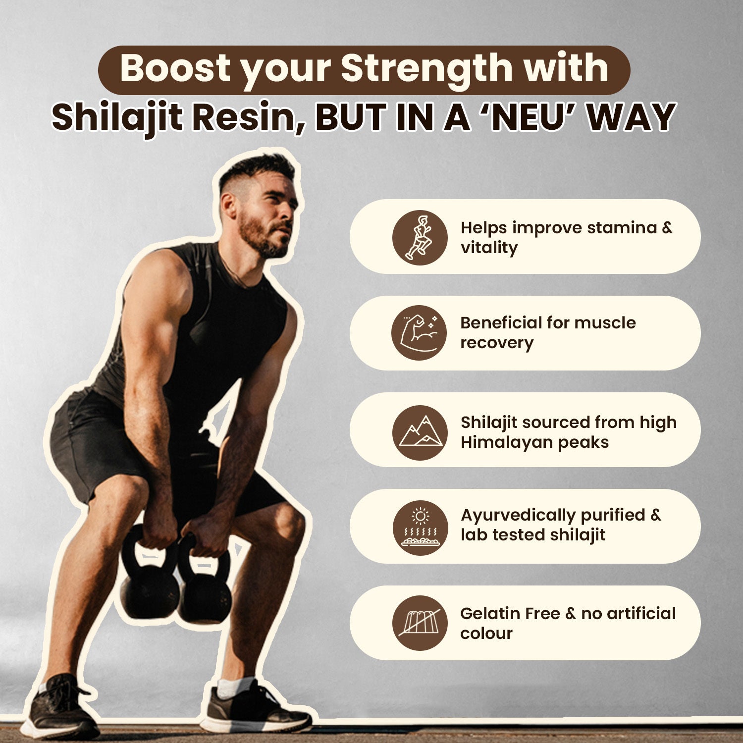 Pure Himalayan Shilajit Gummies 30 (Tamarind Flavour) for Stamina image 3