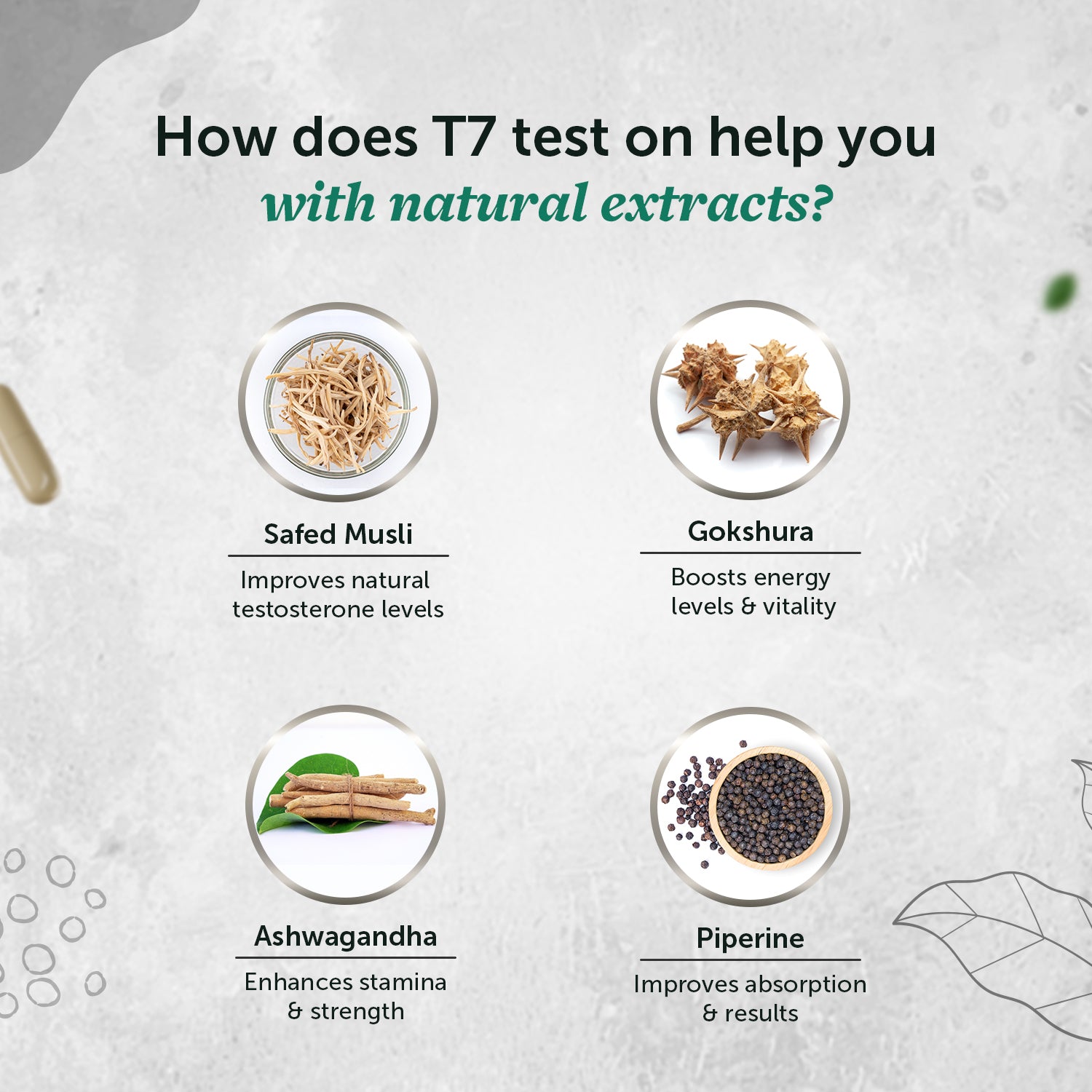 T7 Test-On: Ayurvedic Testosterone Booster for Men image 2