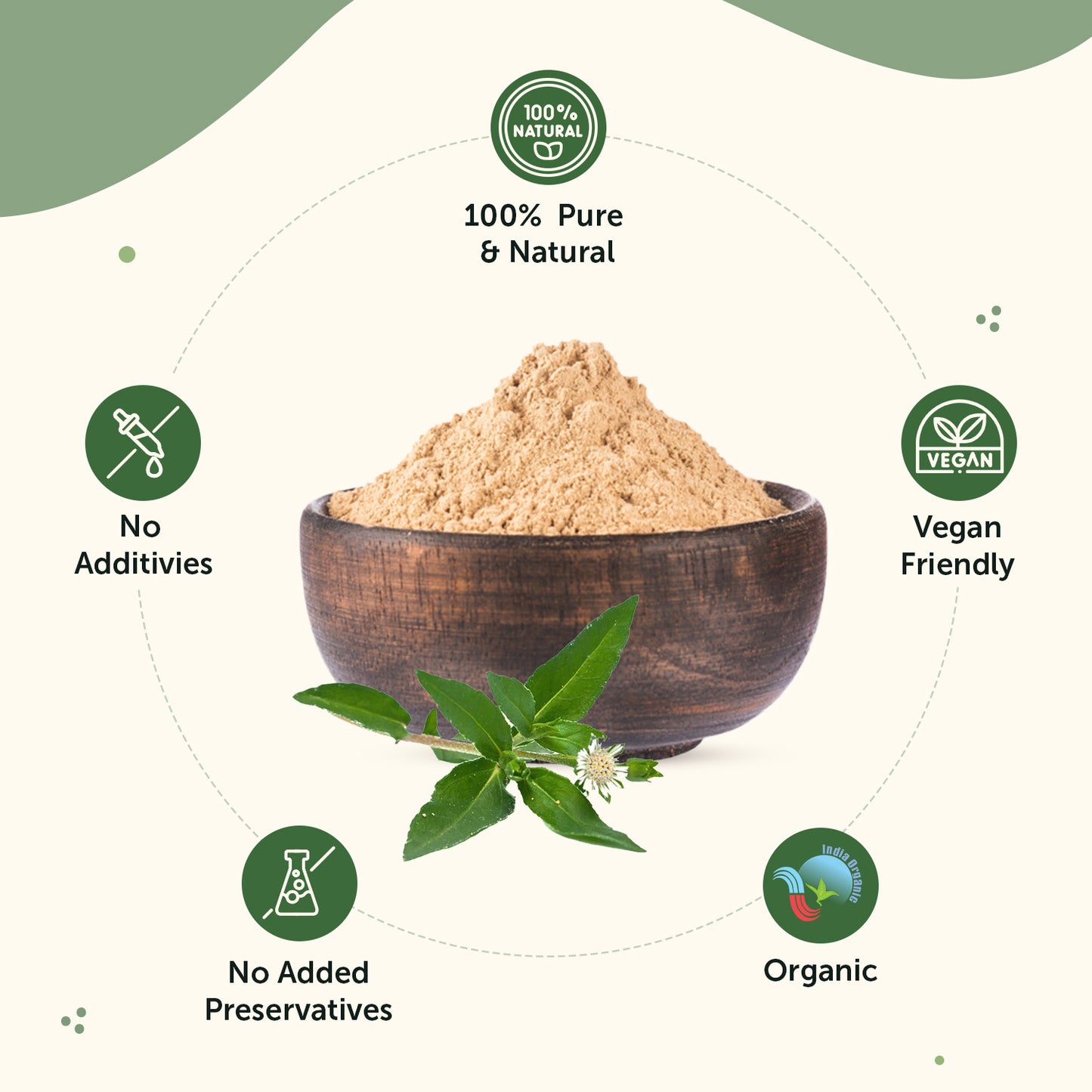 Organic Bhringraj Powder for Skin & Hair Growth