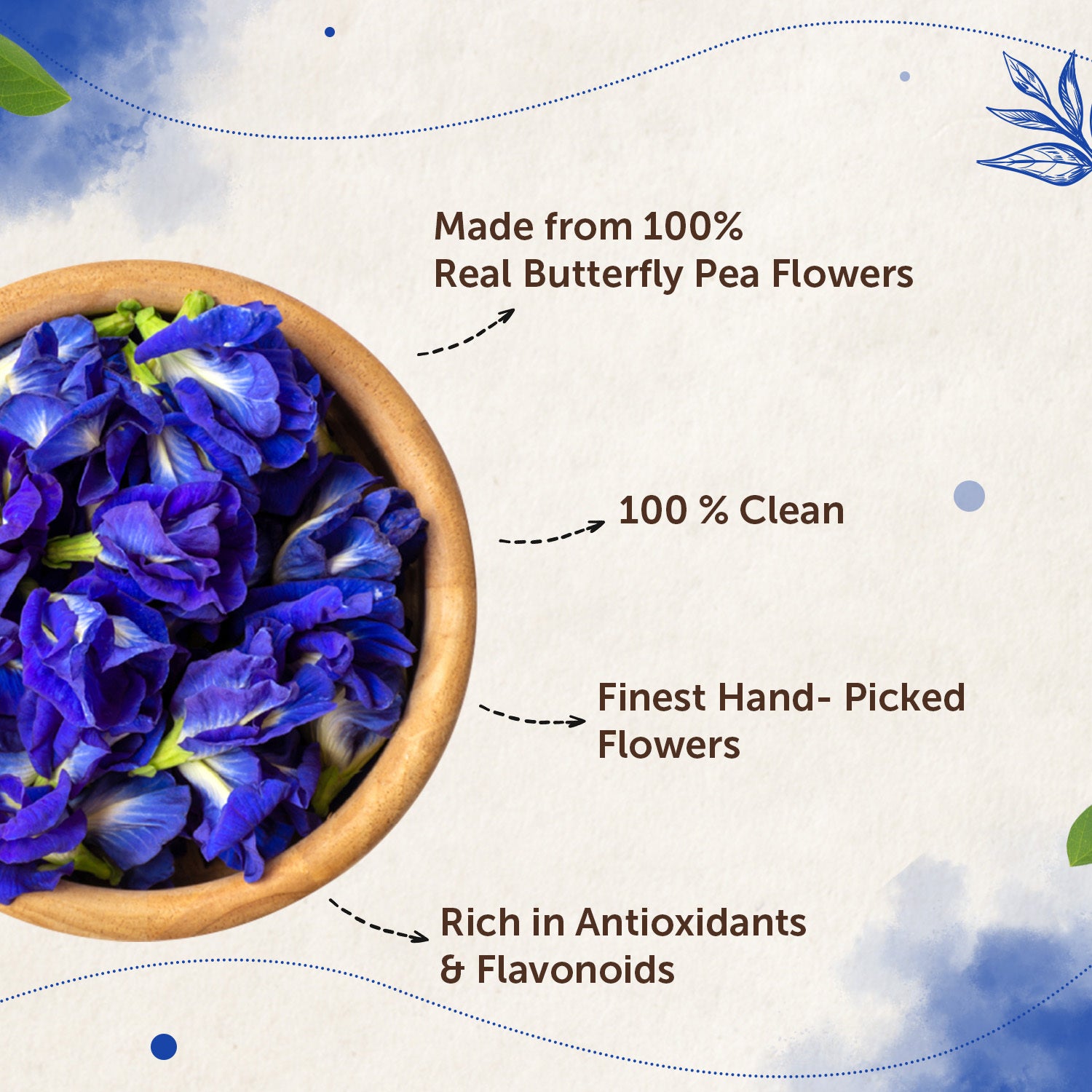 Butterfly Pea Flower Tea for Glowing Skin - 30gm image 4