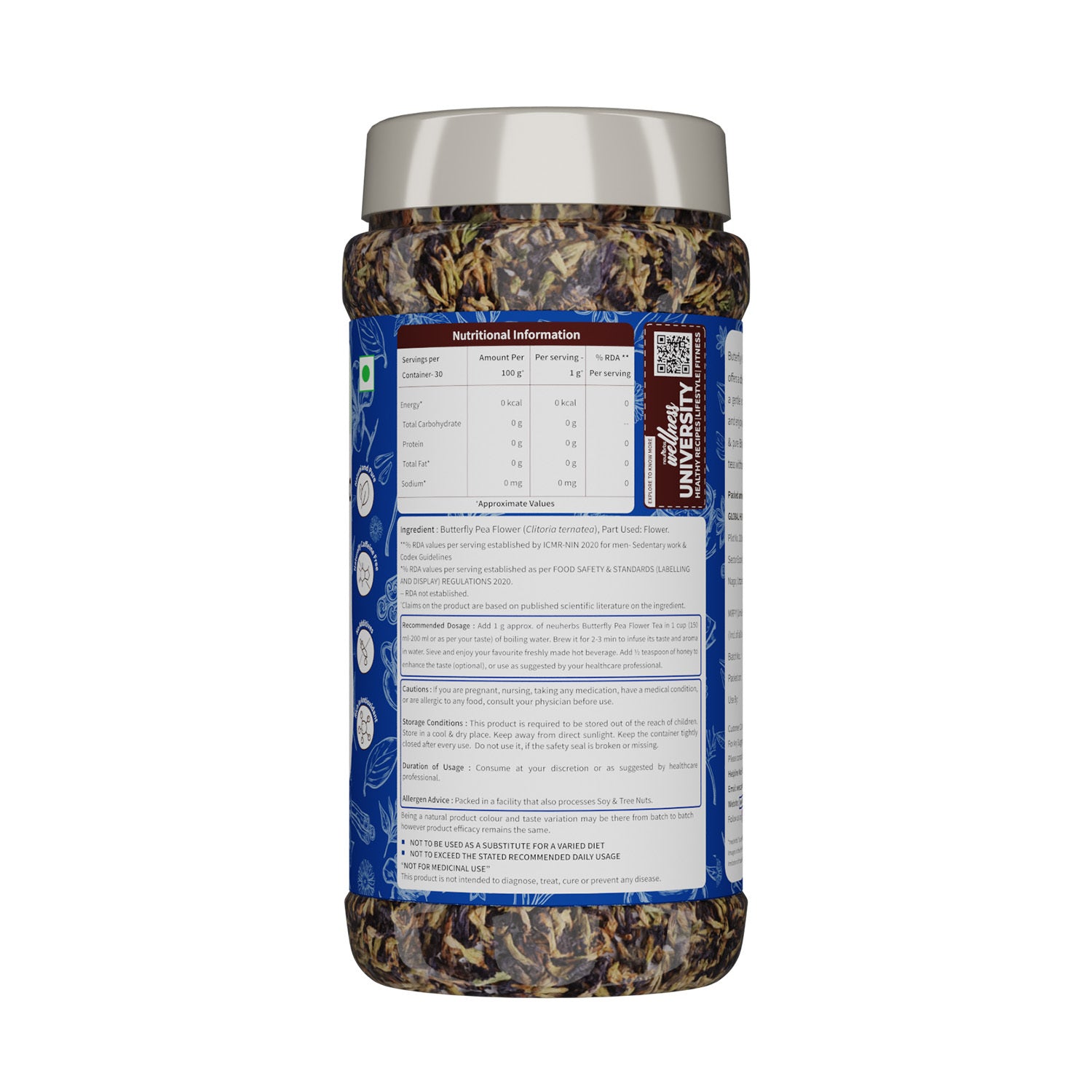 Butterfly Pea Flower Tea for Glowing Skin - 30gm image 7
