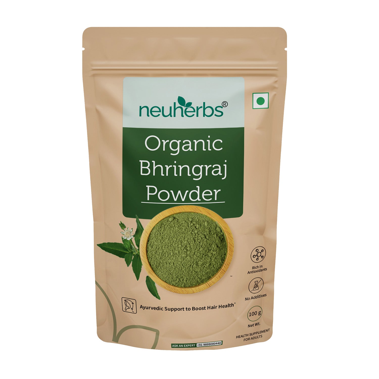 Organic Bhringraj Powder for Skin & Hair Growth image 1