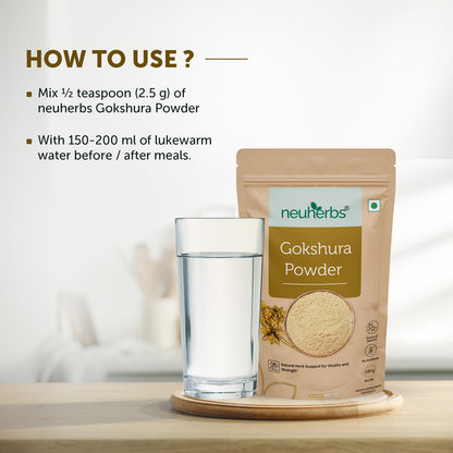 Pure Gokshura Powder (100gm) to Boost Strength & Energy