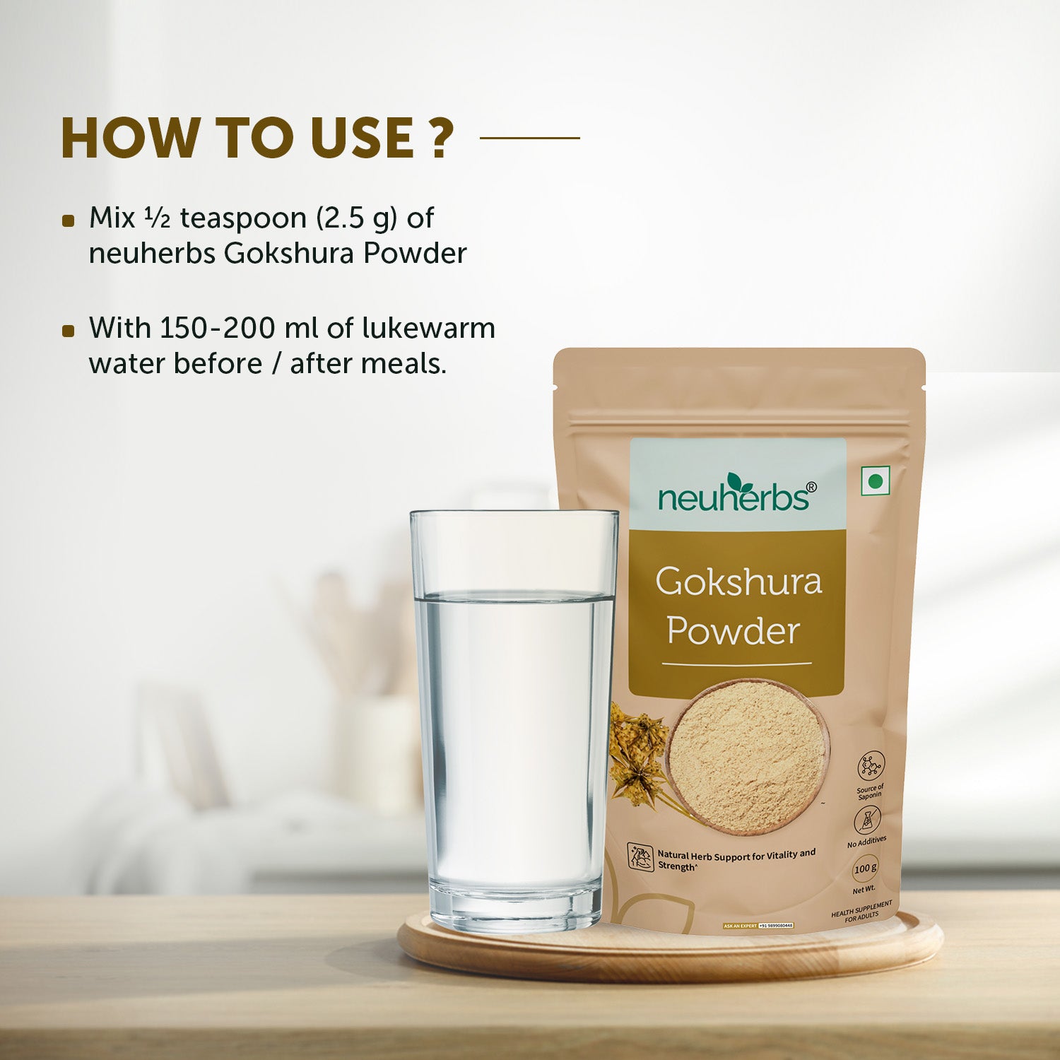 Pure Gokshura Powder (100gm) to Boost Strength & Energy image 4