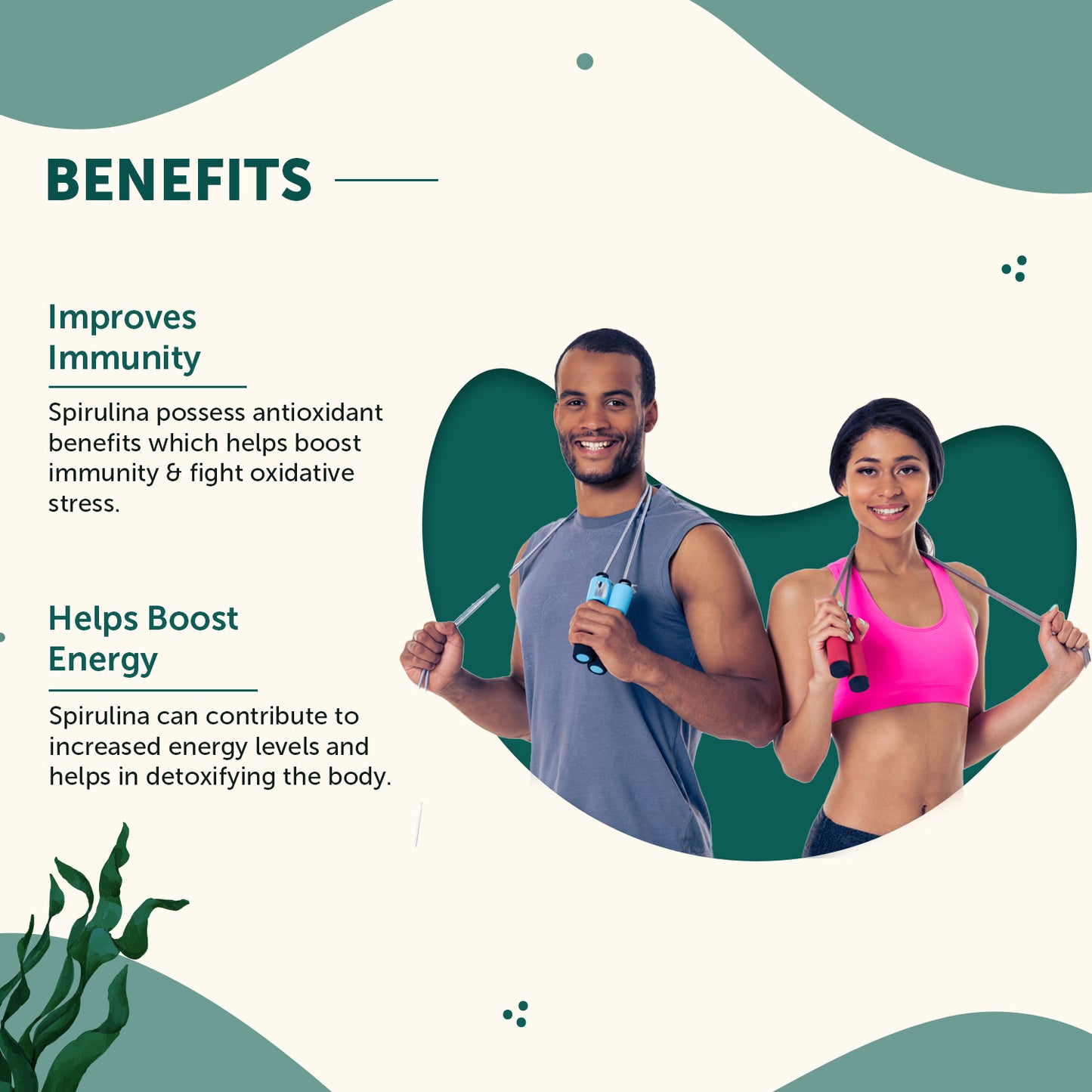 Natural Spirulina Powder to boost Energy & Immunity