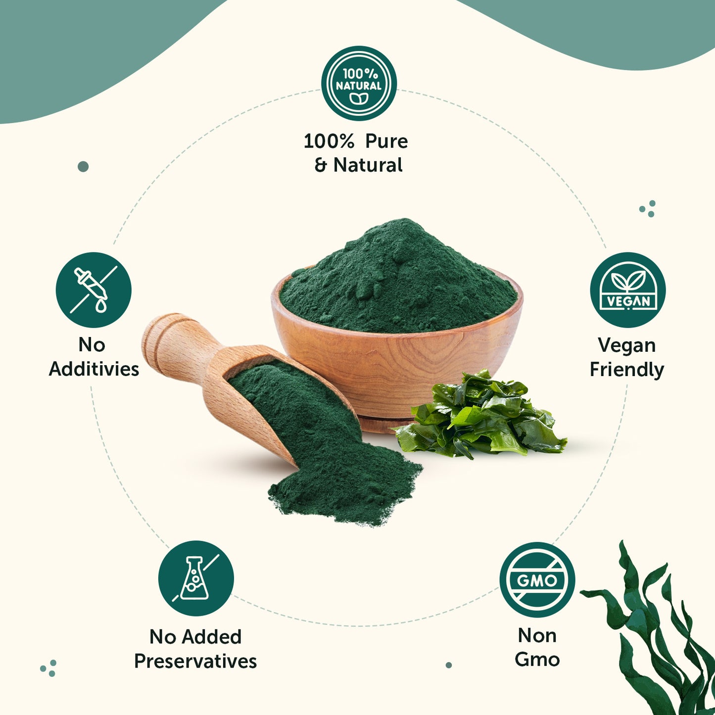 Natural Spirulina Powder to boost Energy & Immunity