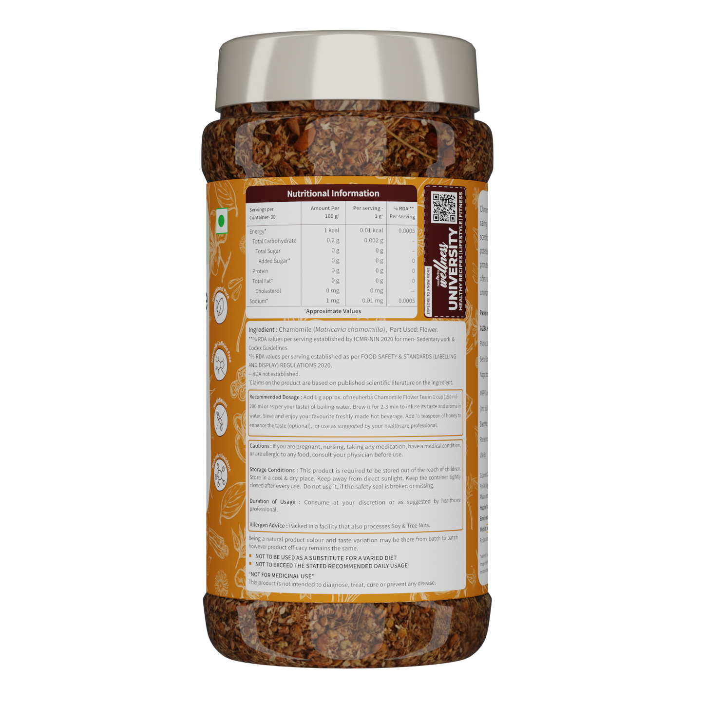 Chamomile Flower Tea For Blissful Sleep and Calm Mind- 30 gm