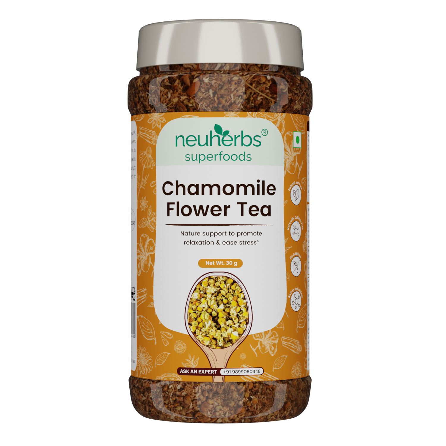 Chamomile Flower Tea For Blissful Sleep and Calm Mind- 30 gm