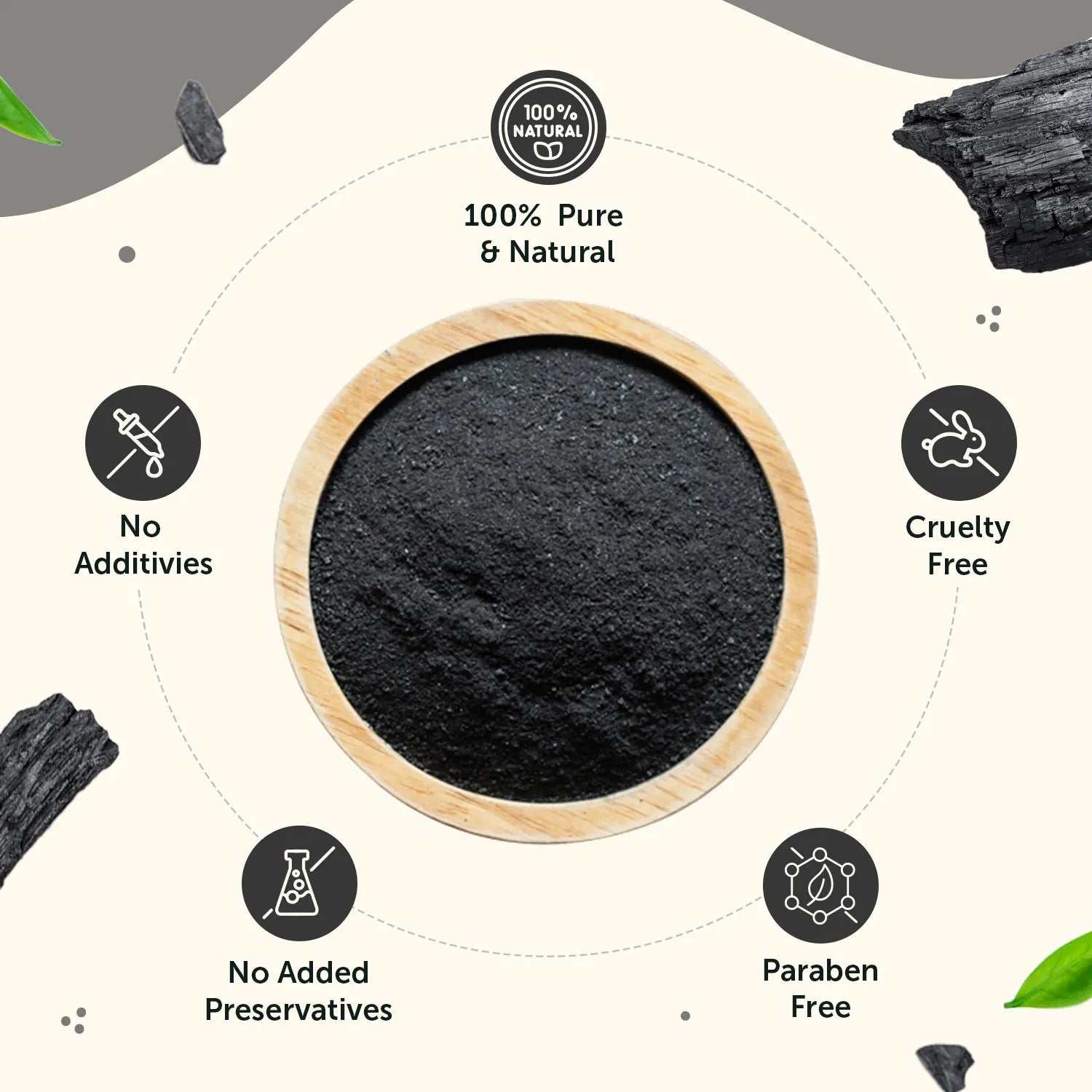 100% Pure Activated Charcoal Wood Powder 100g for Skin Cleansing image 3