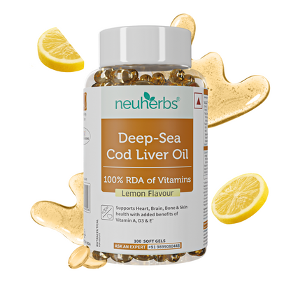 Deep Sea Cod Liver Oil Capsules for Heart & Brain