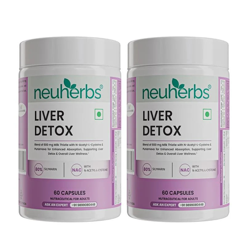 Neuherbs Liver Detox Capsules with High Strength Milk Thistle image 9