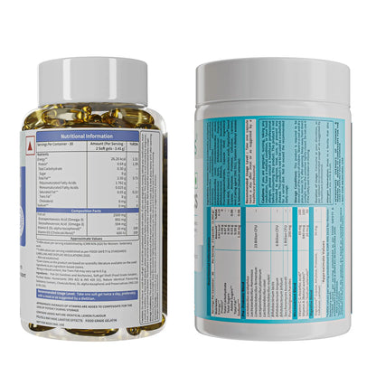 Omega-3 Fish Oil & Daily Probiotics Combo for Heart & Gut Health
