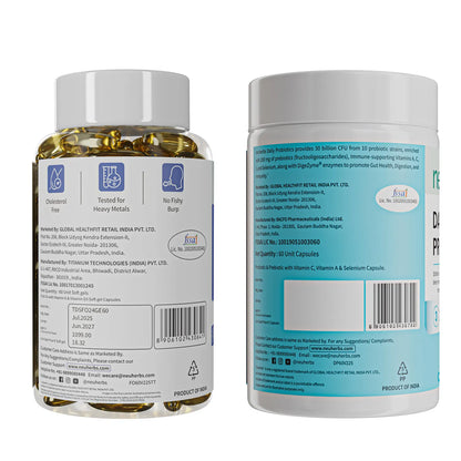 Omega-3 Fish Oil & Daily Probiotics Combo for Heart & Gut Health