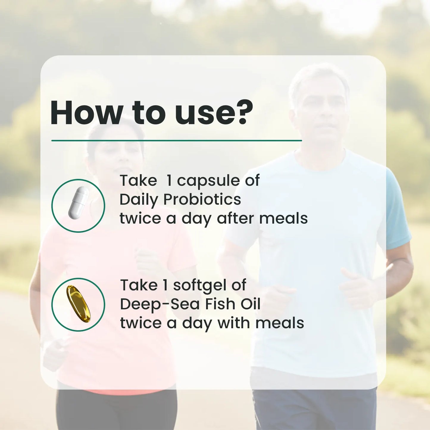 Omega-3 Fish Oil & Daily Probiotics Combo for Heart & Gut Health