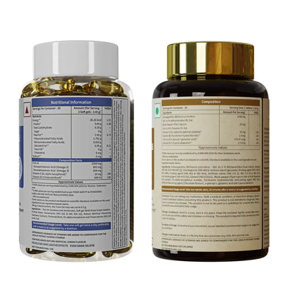 Stress Buster Combo: Omega-3 Fish Oil & Ashwagandha for Heart & Mind