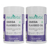 Flaxseed Oil Capsules 1000mg With 821mg Omega 3-6-9, Additional Vitamin D3 & E To Support Heart, Joint & Skin For Women & Men