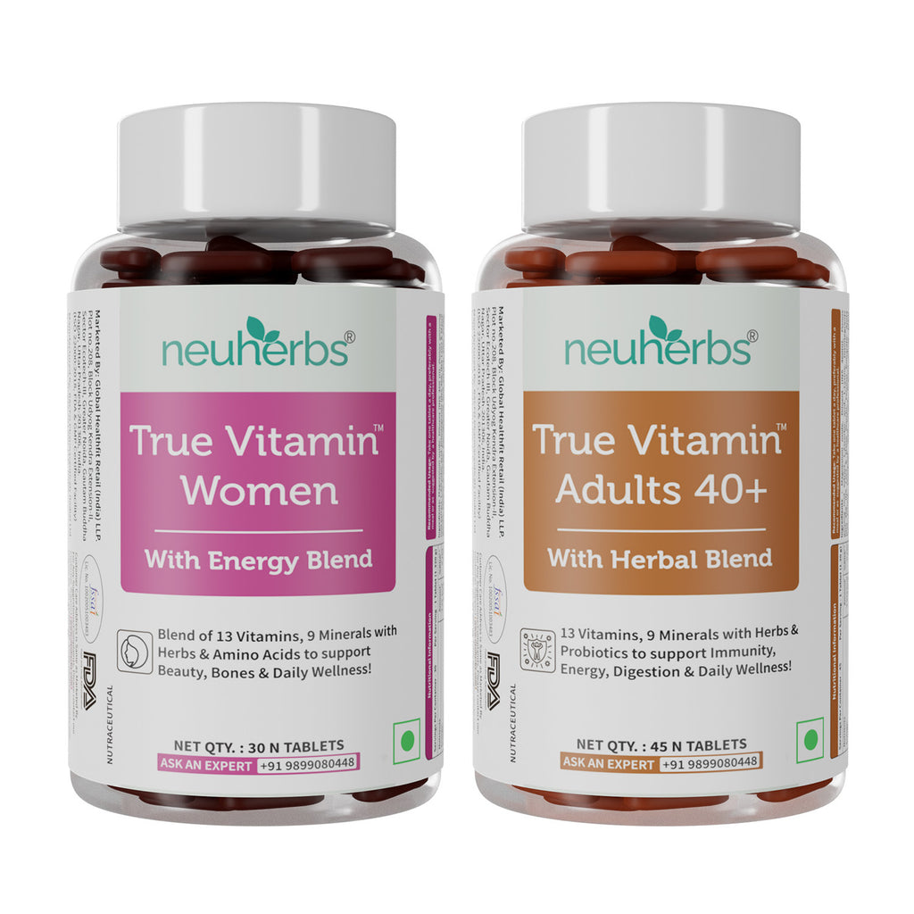 Neuherbs True Vitamin Women & True Vitamin Adults 40+ Combo