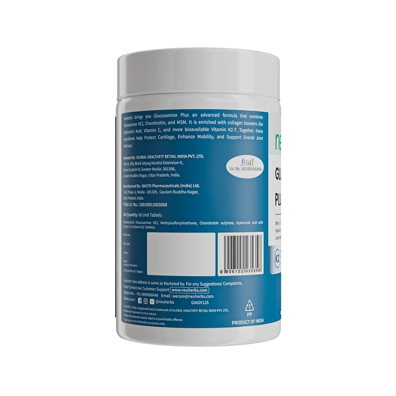 Neuherbs Glucosamine Plus Tablets image 9