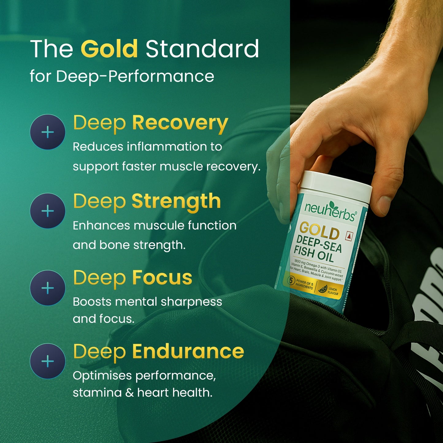 Gold Deep-Sea Fish Oil With Higher Strength Omega-3
