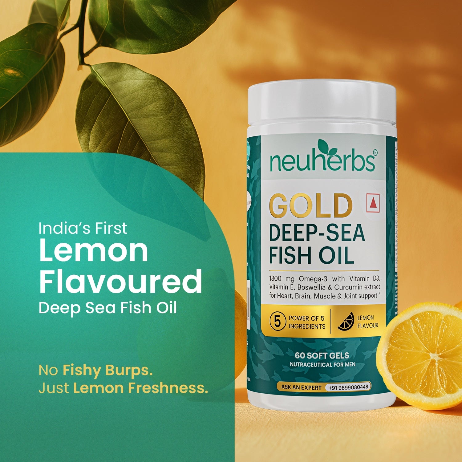 Gold Deep-Sea Fish Oil With Higher Strength Omega-3