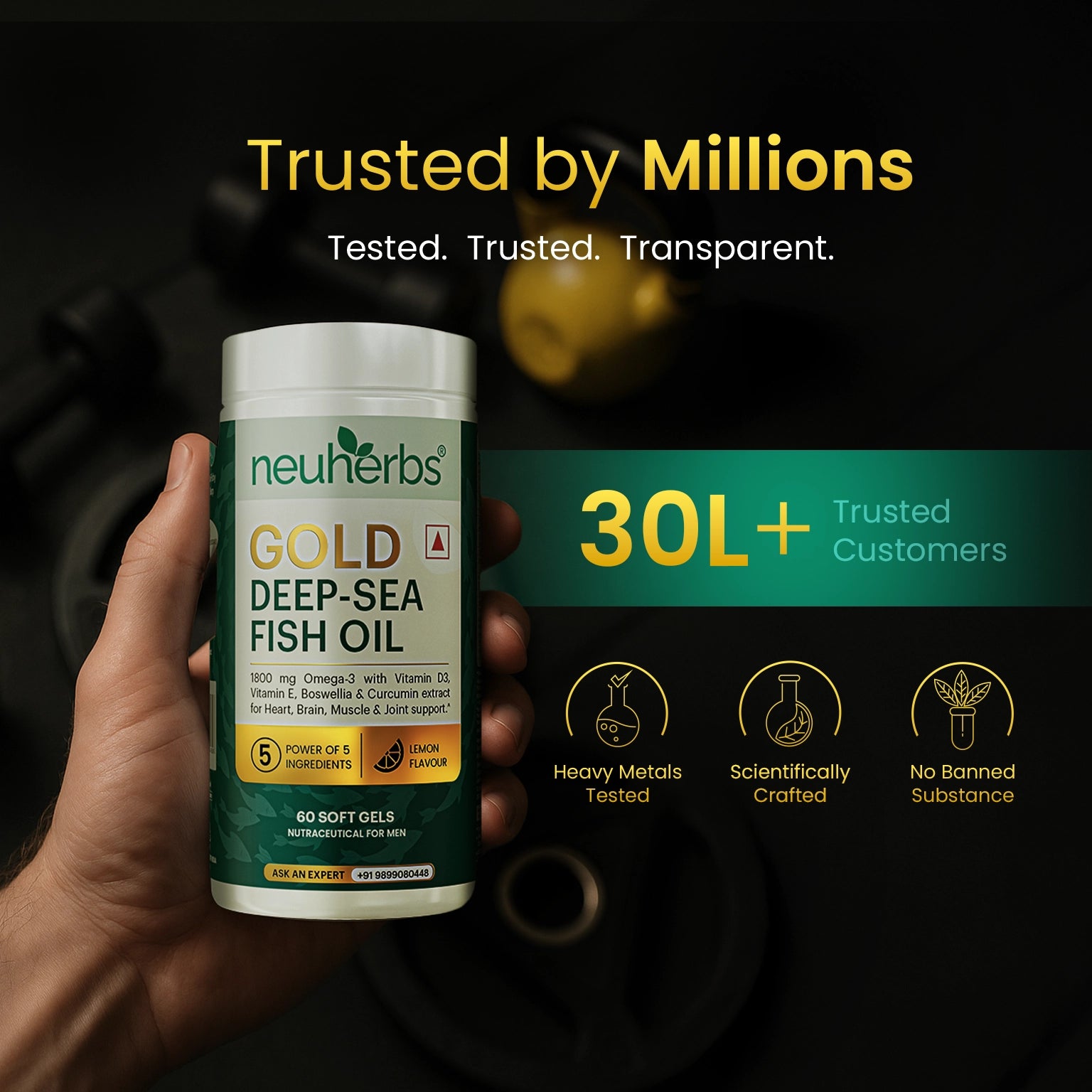 Gold Deep-Sea Fish Oil With Higher Strength Omega-3 image 8