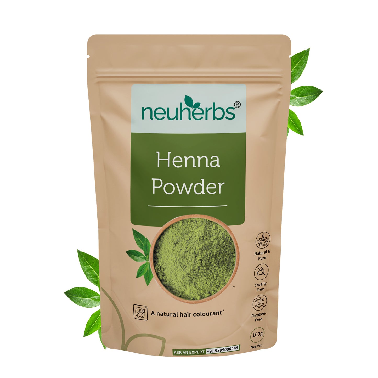 100% Natural Henna Powder For Hair - A Natural Hair Colourant