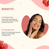 Organic Hibiscus Powder For Women & Men- 100% natural hibiscus powder for hair & skin-100gm