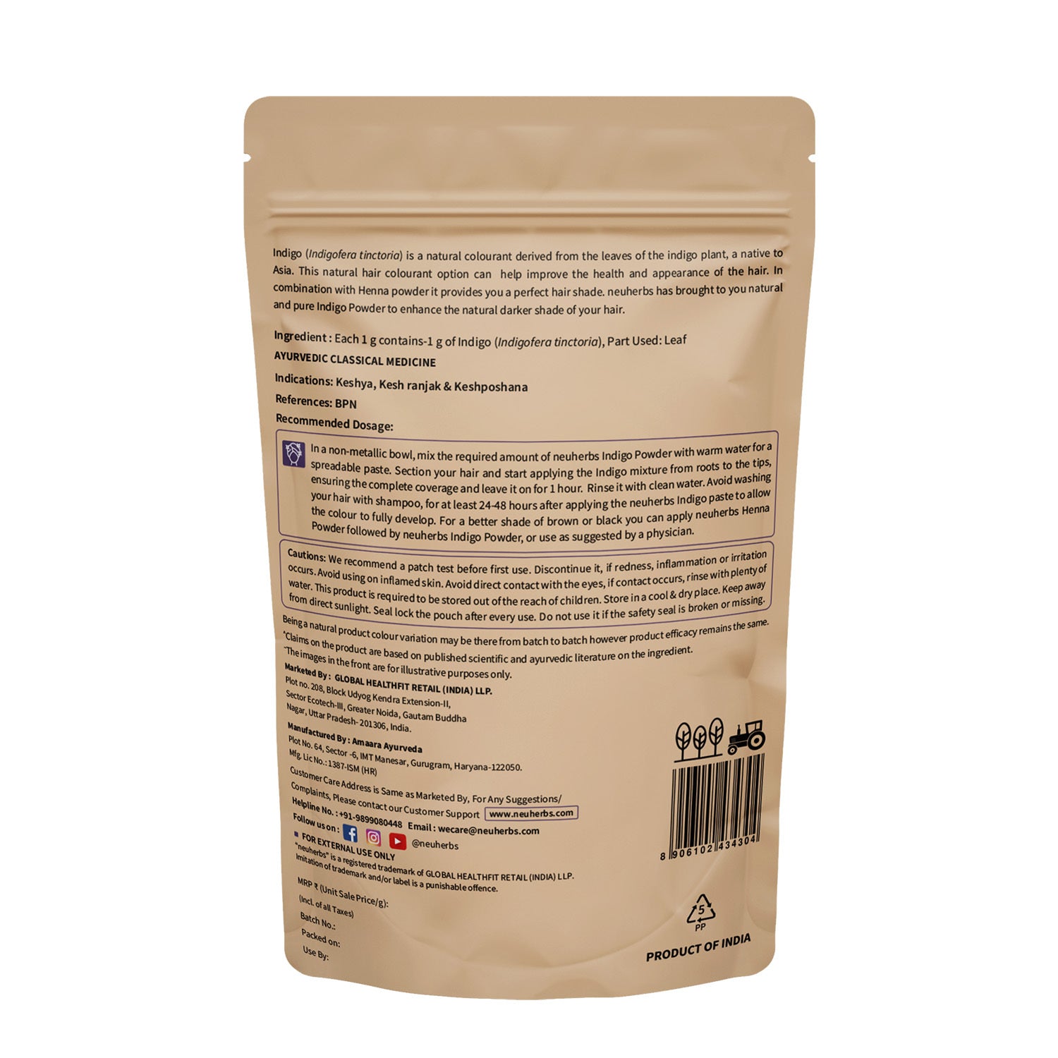 100% Natural Indigo Powder- Promote Natural Hair Colour image 5