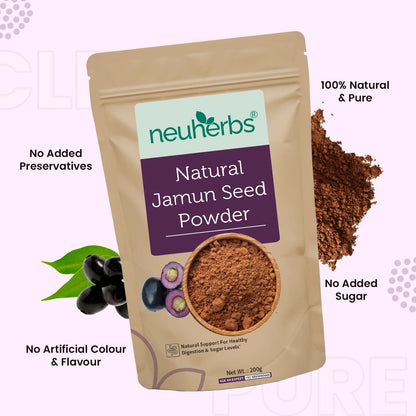 Natural Jamun Seed Powder for Blood Sugar Management