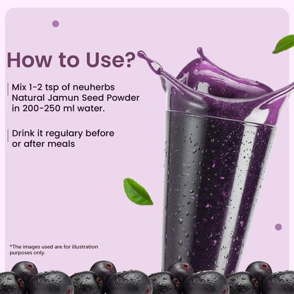 Natural Jamun Seed Powder for Blood Sugar Management