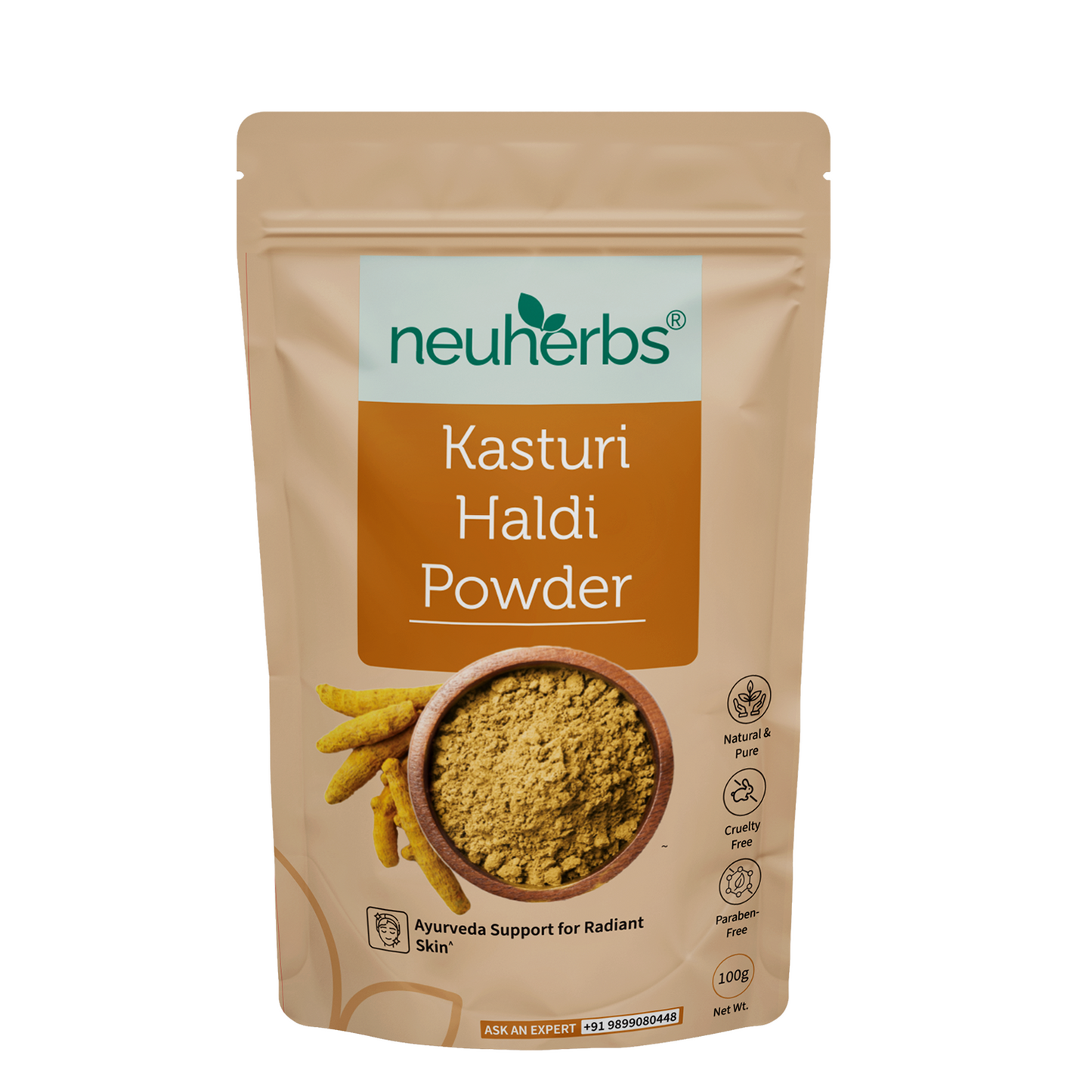 Kasturi Haldi Powder 100g – Natural Care for Glowing Skin