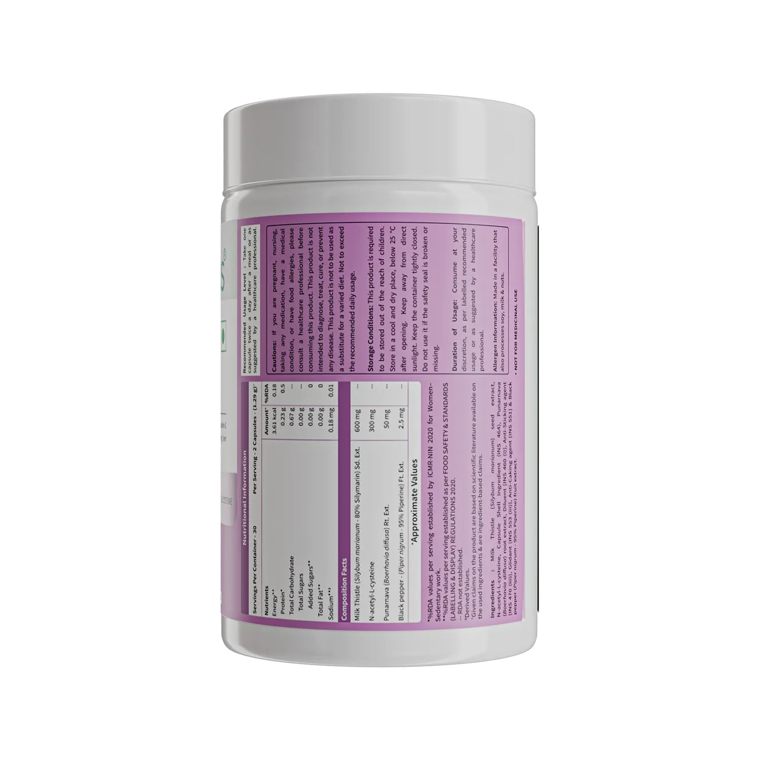 Neuherbs Liver Detox Capsules with High Strength Milk Thistle image 8
